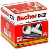 fischer EasyHook Loop DuoPower 8x40, Pasador blanco