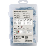 fischer Meister-Box tacos metálicos para cavidades, Pasador plateado