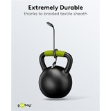 goobay Cable Ethernet USB-A 3.2 Gen1 conector > conector RJ-45, Adaptador de red negro/Plateado