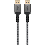 goobay Plus Cable DisplayPort 2.0/2.1, 16K @ 60Hz, 80 Gbit/s gris