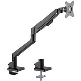 goobay Soporte para monitor individual con resorte de gas, Soporte de monitor negro