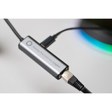 Athom Adaptador Ethernet (para Homey Pro), Adaptador de red negro