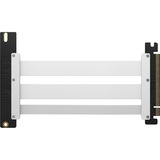 Corsair Cable elevador Premium PCIe 5.0 ×16, Cable alargador blanco