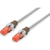 Digitus Clips de colores para cables de parcheo, Grapas de cable marrón