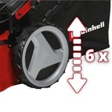 EINHELL GC-PM 51/3 S HW-E Cortacésped de empuje a gasolina Gasolina Negro, Rojo rojo/Negro, Cortacésped de empuje a gasolina, 51 cm, 1 L, 70 L, Tracción en ruedas traseras, 4 rueda(s)