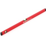 GEDORE Nivel de burbuja Red de aluminio, 100 cm, 2 burbujas, Nivel de agua rojo