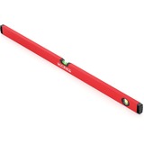 GEDORE Nivel de burbuja Red de aluminio, 100 cm, 2 burbujas, Nivel de agua rojo