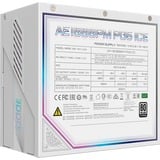 GIGABYTE AORUS ELITE P1000W ICE Fuente de Alimentación - PCIe 5.0, 80 PLUS Platinum, Diseño completamente modular, Ventilador de 120 mm, Compatible con ATX 3.0, Enchufe UE, Fuente de alimentación de PC blanco, 80 PLUS Platinum, Diseño completamente modular, Ventilador de 120 mm, Compatible con ATX 3.0, Enchufe UE, 1000 W, 100 - 240 V, 50/60 Hz, 15 - 6.5 A, Activo, 125 W