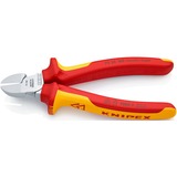 KNIPEX 70 26 160 Alicates de corte diagonal alicate Alicates de corte diagonal, Acero cromo vanadio, De plástico, Rojo/naranja, 16 cm, 216 g