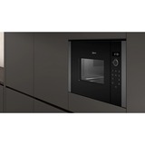 Neff HLAWD23G0 microondas Grafito Solo microondas Integrado 20 L 800 W negro/Grafito, Integrado, Solo microondas, 20 L, 800 W, Pantalla incorporada, LED