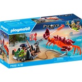 PLAYMOBIL La batalla de los piratas contra el cangrejo gigante, Juegos de construcción 