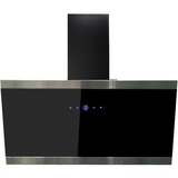 Respekta CH 89090 S, Campana extractora negro/Acero fino