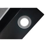 Respekta CH 89090 S, Campana extractora negro/Acero fino