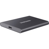 SAMSUNG Portable SSD T7 1000 GB Gris, Unidad de estado sólido gris, 1000 GB, USB Tipo C, 3.2 Gen 2 (3.1 Gen 2), 1050 MB/s, Protección mediante contraseña, Gris