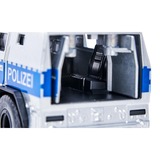 SIKU Rheinmetall MAN Survivor R Modelo a escala de furgón policial Previamente montado 1:50, Automóvil de construcción plateado/Azul, Modelo a escala de furgón policial, Previamente montado, 1:50, Rheinmetall MAN Survivor R, Cualquier género, Metal, Plástico