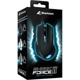 Sharkoon SHARK Force II ratón mano derecha USB tipo A Óptico 4200 DPI, Ratones para gaming negro, mano derecha, Óptico, USB tipo A, 4200 DPI, Negro