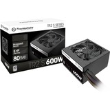 Thermaltake TRS-600AH2NK unidad de fuente de alimentación 600 W 20+4 pin ATX ATX Negro, Fuente de alimentación de PC negro, 600 W, 230 V, 50 - 60 Hz, 8 A, Activo, 105 W