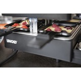 Unold 48755 parrilla de interior 8 personas(s) 1300 W Negro, Raclette negro, 8 personas(s), Plástico, Negro, Rectangular, Aluminio, 21 x 21 mm