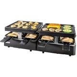 Unold 48755 parrilla de interior 8 personas(s) 1300 W Negro, Raclette negro, 8 personas(s), Plástico, Negro, Rectangular, Aluminio, 21 x 21 mm