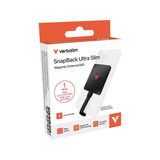 Verbatim SnapBack Ultra Slim SSD 1 TB, Unidad de estado sólido negro, 1 TB, USB Tipo C, USB 3.2 Gen 2x2, 2050 MB/s, 20 Gbit/s, Negro