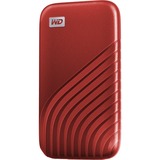 WD My Passport 1000 GB Rojo, Unidad de estado sólido rojo, 1000 GB, USB Tipo C, 3.2 Gen 2 (3.1 Gen 2), 1050 MB/s, Protección mediante contraseña, Rojo