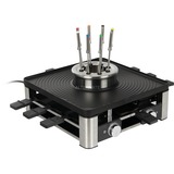 WMF Lumero 61.3020.1009 parrilla de interior 8 personas(s) 1960 W Negro, Acero inoxidable, Raclette acero fino/Negro, 1960 W