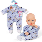 ZAPF Creation BABY born Romper Blue 43cm, Accesorios para muñecas BABY born Romper Blue 43cm, Pelele de muñeca, 3 año(s)