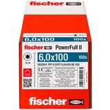fischer Tornillo para madera PowerFull II 6,0x100 ZK TX VG 