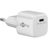goobay Cargador rápido USB-C Nano, PD, GaN, 20 Watt blanco