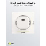 goobay Cargador rápido USB-C Nano, PD, GaN, 20 Watt blanco