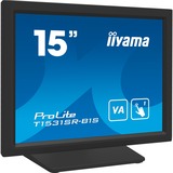 iiyama T1531SR-B1S pantalla para PC 38,1 cm (15") 1024 x 768 Pixeles XGA LCD Pantalla táctil Negro, Monitor LED negro (mate), 38,1 cm (15"), 1024 x 768 Pixeles, XGA, LCD, 18 ms, Negro