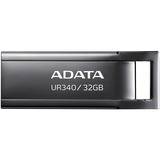 ADATA UR340 unidad flash USB 32 GB USB tipo A 3.2 Gen 1 (3.1 Gen 1) Negro, Lápiz USB níquel, 32 GB, USB tipo A, 3.2 Gen 1 (3.1 Gen 1), Sin tapa, 4 g, Negro