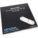 Alphacool 17534 accesorio o pieza de sistema de refrigeración para ordenador Tubo, Manguera blanco, Tubo, Cloruro de polivinilo (PVC), Blanco, 80 °C, 1,3 cm, 3 m