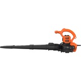 BLACK+DECKER BEBLV290 soplador de hoja 2900 W 390 kmh, Aspirador/soplador negro/Naranja, Soplador manual, 390 kmh, 55 L, 16:1, Negro, Naranja, 102,5 dB