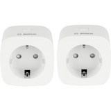 Bosch 8750001300X2, Toma de corriente con interruptor blanco