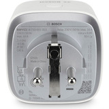 Bosch 8750001300X2, Toma de corriente con interruptor blanco