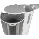 Braun IDCollection KF1505 WH Cafetera de filtro 1,2 L blanco/Acero fino, Cafetera de filtro, 1,2 L, De café molido, 1000 W, Blanco