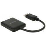 DeLOCK 87769 divisor de video DisplayPort 2x HDMI, Splitter HDMI negro, DisplayPort, 2x HDMI, 3840 x 2160 Pixeles, Negro, De plástico, 1.4/2.2
