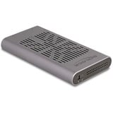 DeLOCK Carcasa USB externa 20 Gbps para 2 x M.2 NVMe PCIe SSD, Caja de unidades gris