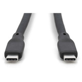Digitus Cable de conexión de silicona USB 3.2 Gen 1 USB-C > USB-C negro