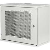 Digitus Carcasa de pared SOHO, sin montar - 540 x 400 mm (an. x pr.), Armario IT gris claro, sin montar - 540 x 400 mm (an. x pr.), Bastidor de pared, 9U, 60 kg, Rieles de rack, Gris