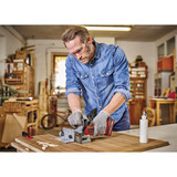 EINHELL Fresadora de espigas plana Power X-Change TE-BJ 18 Li - Solo, 18 Voltios, Esamblaje con galleta rojo/Negro