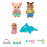 EPOCH Sylvanian Families - Amigos del jardín de infancia de aventuras "Diversión en la piscina", Juegos de construcción 