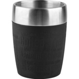 Emsa TRAVEL CUP tazón Negro, Termo negro/Acero fino, Sencillo, 0,2 L, Negro