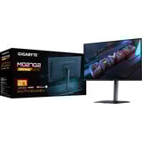 GIGABYTE MO27Q2 27" Monitor Gaming OLED QHD - 2560 x 1440, 240Hz, 0.03ms, 250 cd/m², Display HDR True Black 400, HDMI 2.1, DisplayPort 1.4, Monitor de gaming negro, 240Hz, 0.03ms, 250 cd/m², Display HDR True Black 400, HDMI 2.1, DisplayPort 1.4, 68,6 cm (27"), 2560 x 1440 Pixeles, Quad HD, OLED, 0,03 ms, Negro