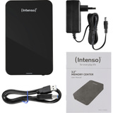 Intenso Memory Center disco duro externo 6000 GB Negro, Unidad de disco duro negro, 6000 GB, 3.5", 3.2 Gen 1 (3.1 Gen 1), 5400 RPM, Negro