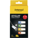 Intenso Office Line Multipack 16 GB, Lápiz USB 