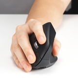 Kensington Ratón recargable Pro Fit Ergo MY630 EQ negro, mano derecha, Diseño vertical, RF Wireless + Bluetooth + USB Type-A, 2400 DPI, Negro