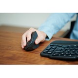 Kensington Ratón recargable Pro Fit Ergo MY630 EQ negro, mano derecha, Diseño vertical, RF Wireless + Bluetooth + USB Type-A, 2400 DPI, Negro