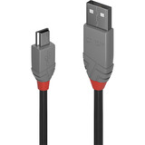 Lindy Cable USB 2.0 Tipo A a Mini-B, Anthra Line gris